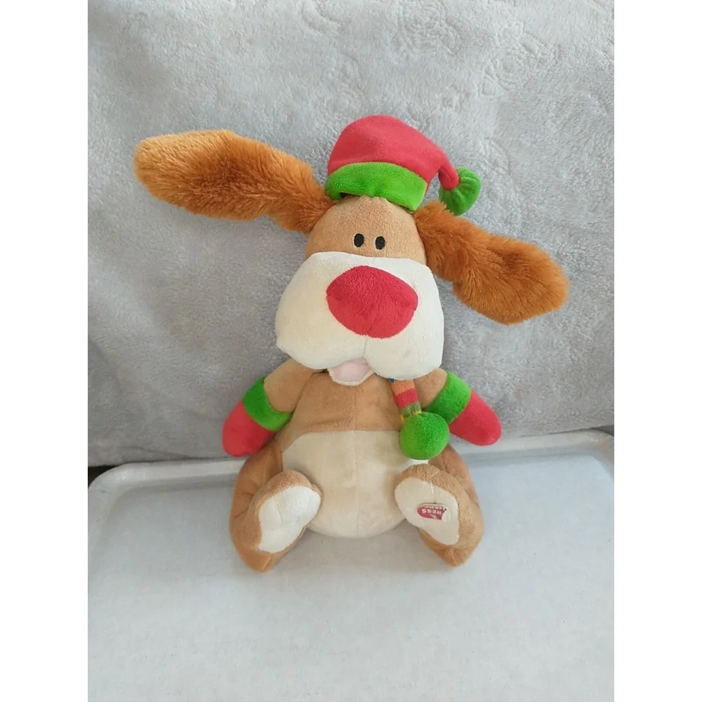Sound N Light A be‎ ANIMATRONICS Flapping Ears Singing Christmas Hat Dog Sing